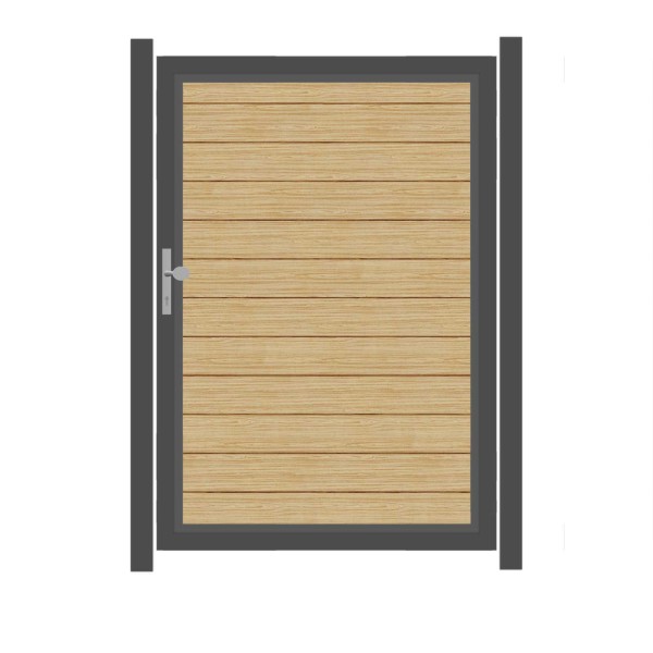 SYSTEM ALU PLUS Tor-Set in Lärche Breite 1250mm Höhe 1800mm