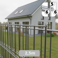 Doppelstabmatte 6/5/6 - Breite 2510mm