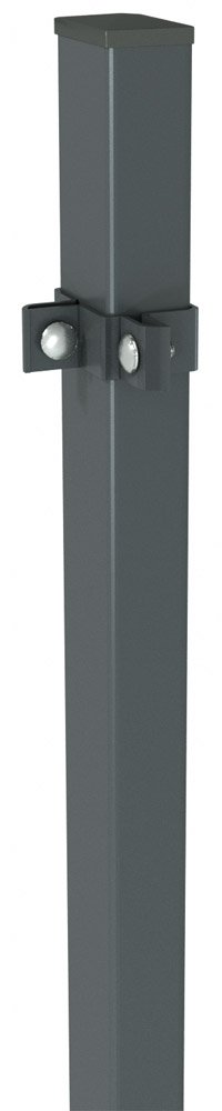 Eckpfosten, inkl. Eckschelle | Zaun-Eckpfosten | Zaunpfosten | Zaun