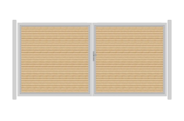 SYSTEM RHOMBUS Doppeltor-Set in Lärche Breite 3600mm Höhe 1800mm