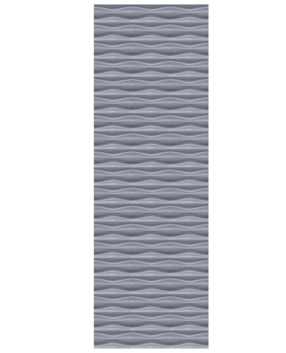 Flow Rechteck Silber 60x180cm