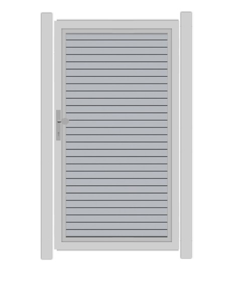 SYSTEM RHOMBUS Tor-Set in Silber Höhe 1800mm