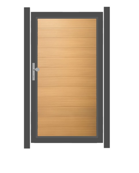 SYSTEM WPC PLATINUM Tor-Set in Lärche Höhe 1800mm