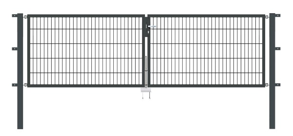 Gartentor Flex 8, 2-flg., Breite 3500 mm