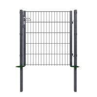 Gartentor 1-flügelig, Breite 1000 mm, Torpfosten Abdeckleiste