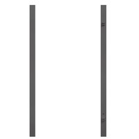 Torpfosten universal (2er-Set), Metall, anthrazit