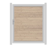 SYSTEM WPC CLASSIC Tor-Set in Sand Breite 1500mm Höhe 1800mm