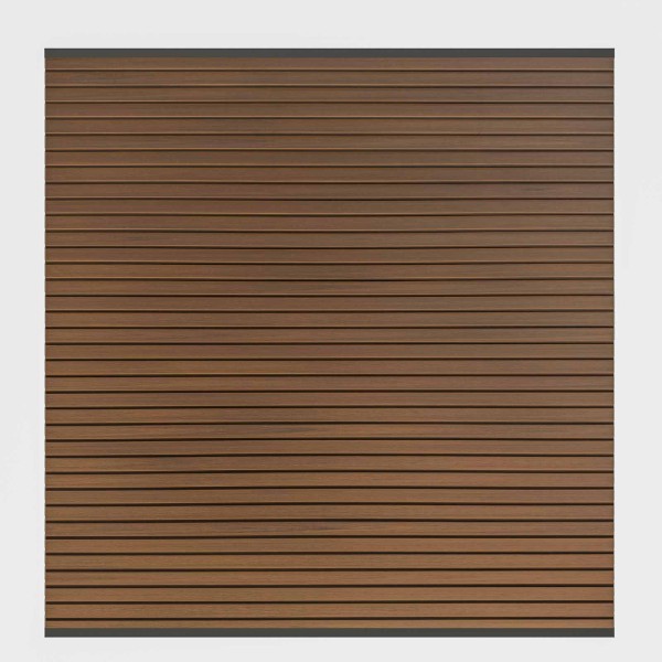 SYSTEM NEO Platinum Zaunfeld-Set Teak Braun