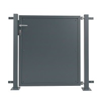 Gartentor FlexPro, 1-flg., Breite 2000 mm 800 mm zum Einbetonieren Anthrazitgrau RAL7016 Anthrazitgrau RAL7016