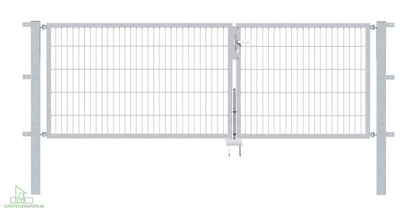 Gartentor Flex 6, 2-flg., Breite 3000 mm (1250/1750mm)