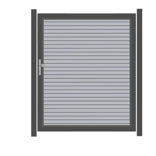 SYSTEM RHOMBUS Tor-Set in Silber Breite 1500mm Höhe 1800mm