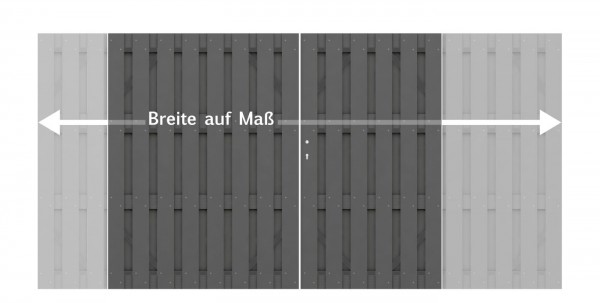 JUMBO WPC Doppeltore auf Maß