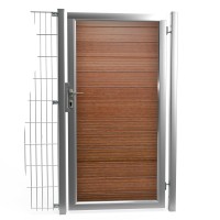 OptiGuard WPC, Füllung in Braun, Breite 1000mm