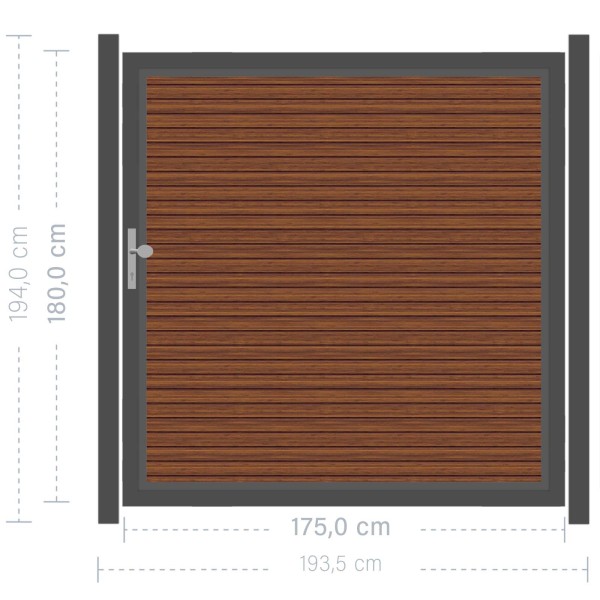 SYSTEM RHOMBUS Tor-Set in Bambus Breite 1750mm Höhe 1800mm