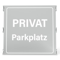 Zaunschild "Privatparkplatz"