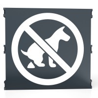 Zaunschild "kein Hundeklo"