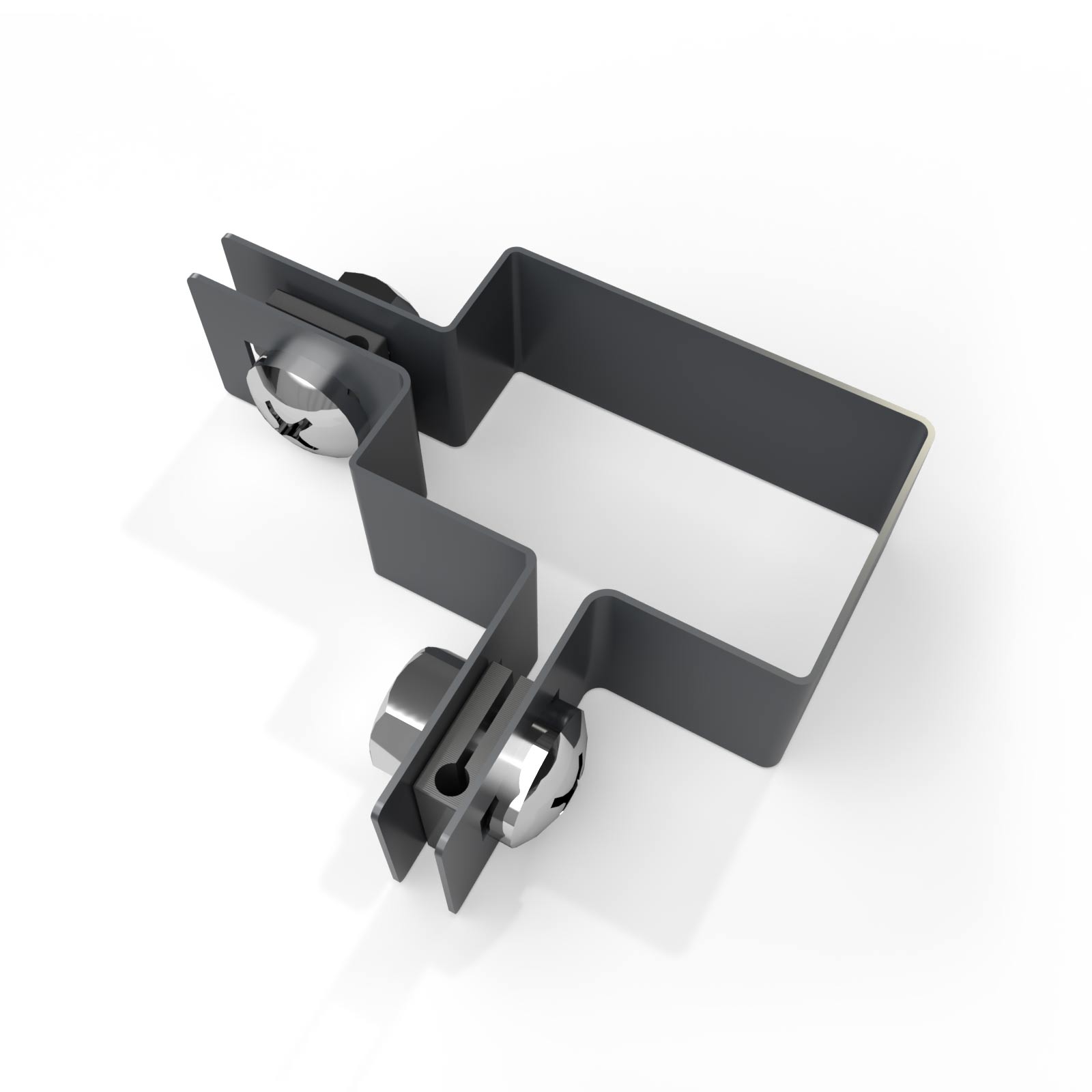 Eckklemme für Einstabmatte RAL 7016 Anthrazitgrau