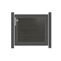 SYSTEM WPC PLATINUM XL Vorgartentor-Set in Anthrazit Höhe 900mm