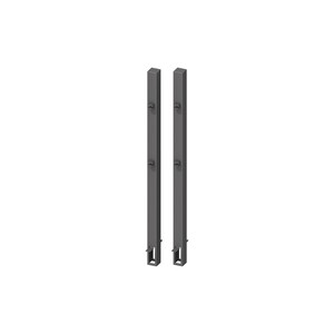 Torpfosten-Set z. Einbetonieren für Doppeltor Höhe 90-95 cm Anthrazit