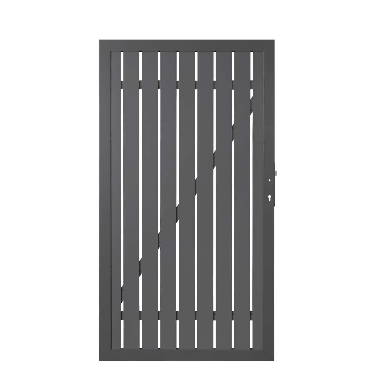 Squadra Anthrazit AluTor DIN Rechts 98 x 180 cm Squadra Tore