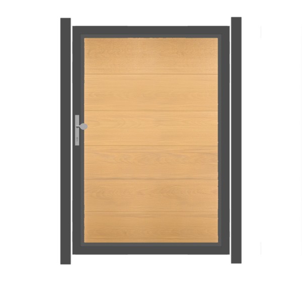 SYSTEM WPC PLATINUM XL Tor-Set in Lärche Breite 1250mm Höhe 1800mm
