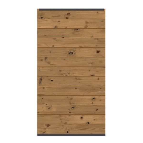 SYSTEM Thermo-Holz Massiv Zaunfeld-Set 91 x 184 cm