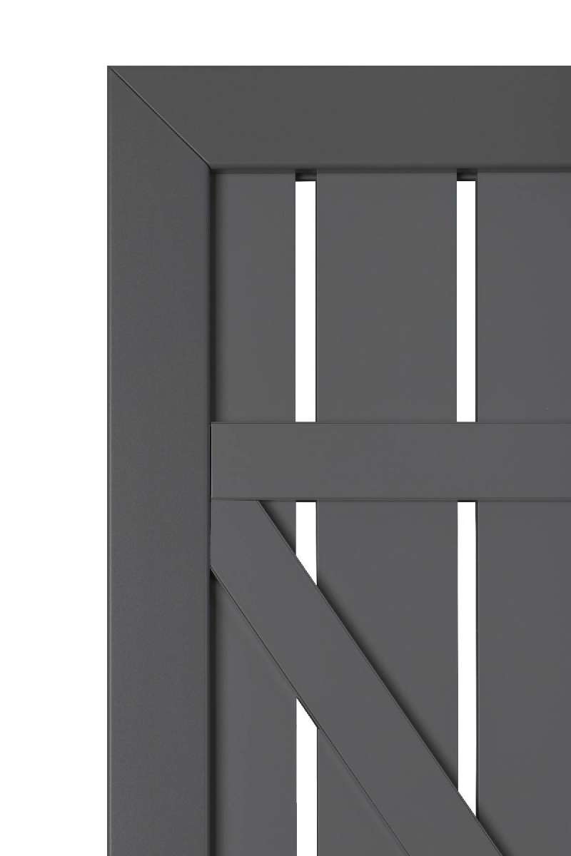 Squadra Anthrazit AluTor DIN Rechts 98 x 180 cm Squadra Tore