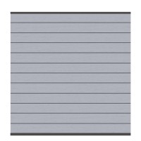 SYSTEM WPC CLASSIC Zaunfeld-Set, Grau 178x184cm
