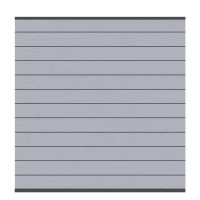 SYSTEM WPC CLASSIC Zaunfeld-Set, Grau 178x184cm