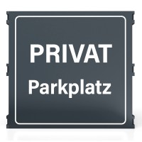 Zaunschild "Privatparkplatz"