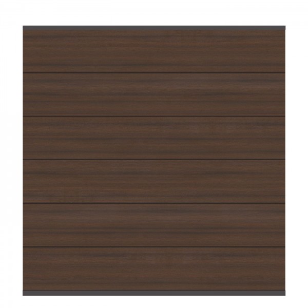 System Platinum XL Zaunset braun, Anthrazit-Leiste 178x183cm
