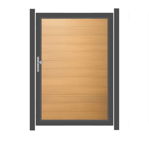 SYSTEM WPC PLATINUM Tor-Set in Lärche Breite 1250mm Höhe 1800mm