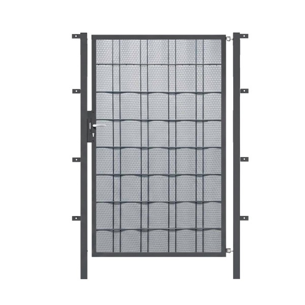 System PVS Einzeltor Rattan Grau