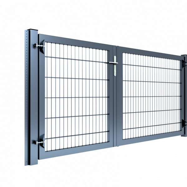 Gartentor "Universal" 2flg., Breite 2500 mm asymmetrisch Füllung 868