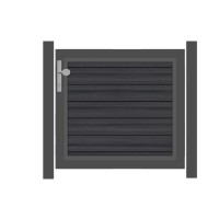 SYSTEM WPC PLATINUM Vorgartentor-Set in Anthrazit Höhe 900mm
