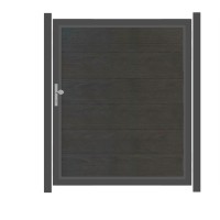 SYSTEM WPC PLATINUM XL Tor-Set in Anthrazit Breite 1500mm Höhe 1800mm