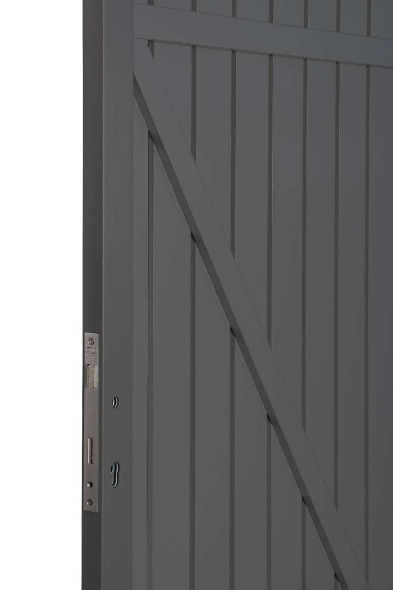 Squadra Anthrazit AluTor DIN Rechts 98 x 180 cm Squadra Tore