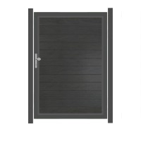 SYSTEM WPC PLATINUM Tor-Set in Anthrazit Breite 1250mm Höhe 1800mm
