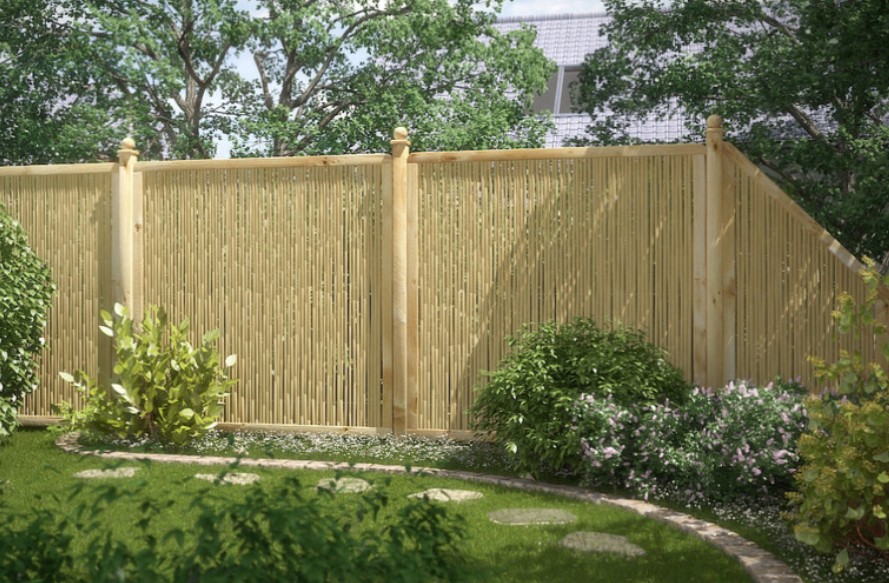 Holzzaun Bambu