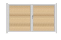 SYSTEM RHOMBUS Doppeltor-Set in Lärche Breite 3000mm Höhe 1800mm