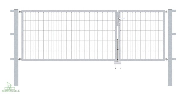 Gartentor Flex 6, 2-flg., Breite 3000 mm (1000/2000mm)