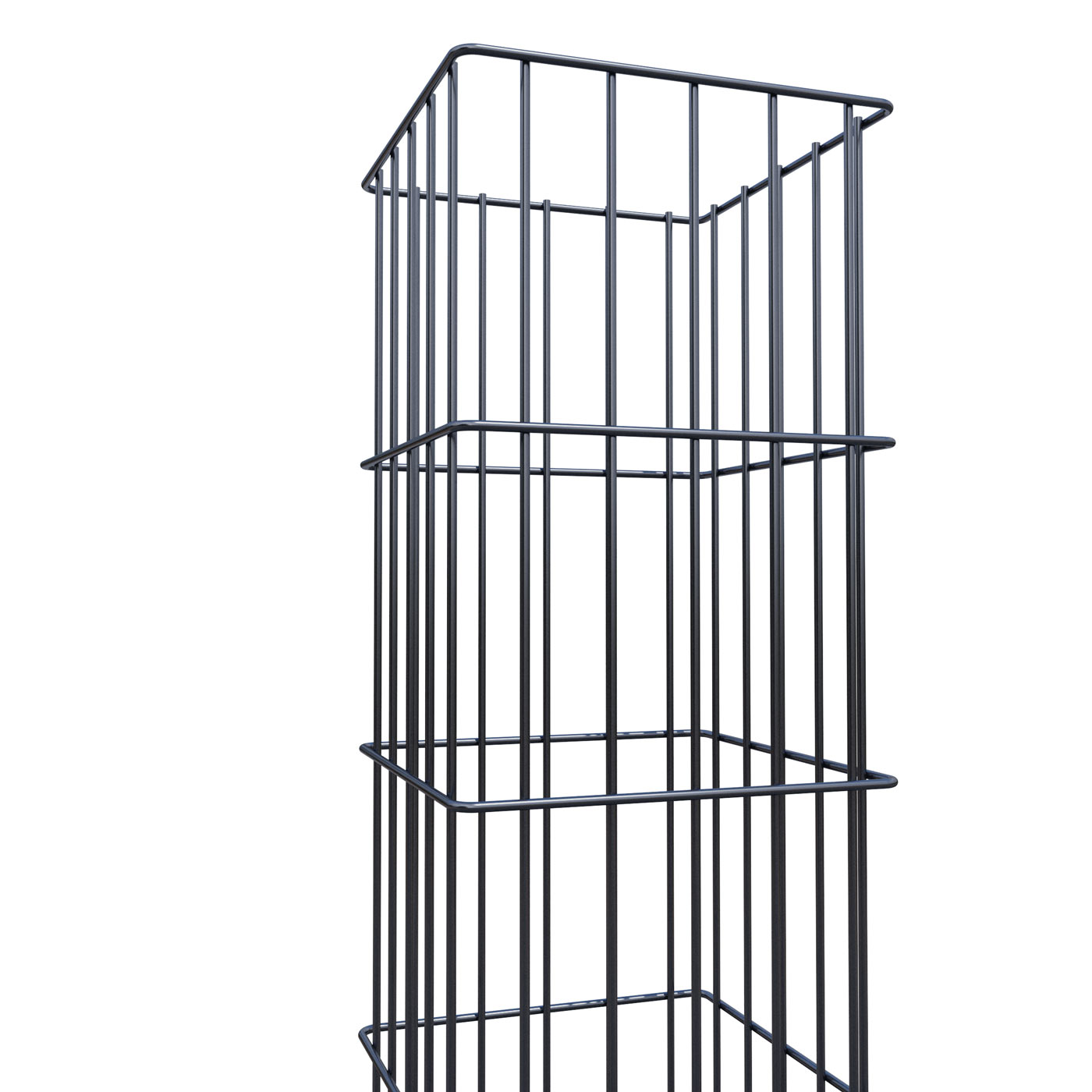 Gabionensäule RAL-Farben Hamm H26, 260x260mm 1200mm RAL 7016 Anthrazitgrau