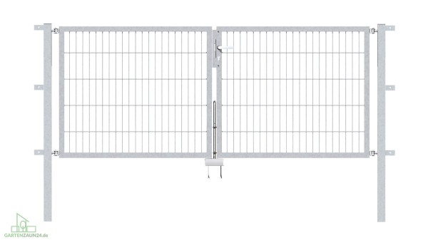Gartentor Flex 6, 2-flg., Breite 2500 mm