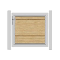 SYSTEM ALU PLUS Vorgartentor-Set in Lärche Höhe 900mm