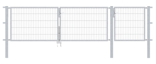 Gartentor Flex 6, 3-flg., Breite 4000 mm (1000/1500/1500mm)