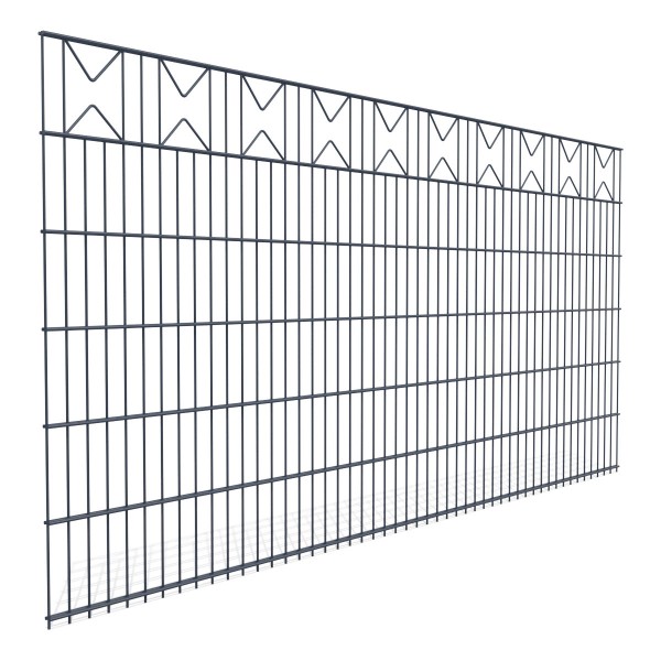 ARISO Schmuckzaun-Doppelstabmatte 6/5/6 - Breite 2510mm