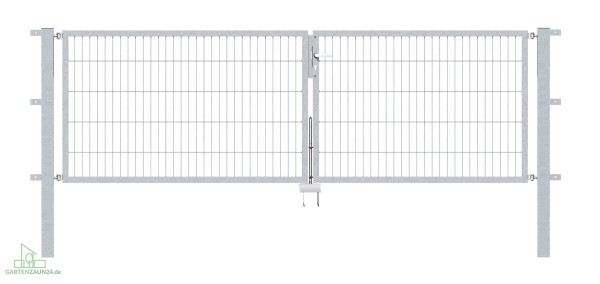 Gartentor Flex 6, 2-flg., Breite 3250 mm (1500/1750mm)