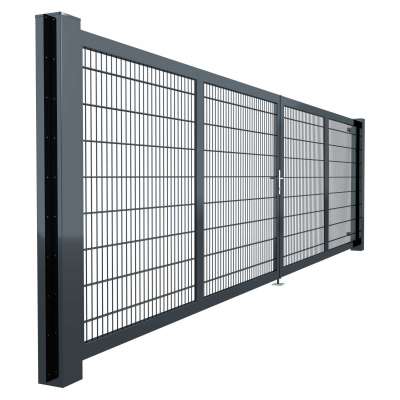 2FLG BREITE 6m bis 7,50m Schwere Tore (8/6/8) Tore Gartenzaun24