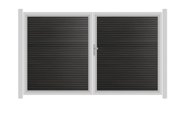 SYSTEM NEO PLATINUM Doppeltor-Set in Anthrazit Breite 3000mm Höhe 1800mm