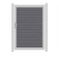 SYSTEM WPC PLATINUM XL Tor-Set in Grau Breite 1250mm Höhe 1800mm